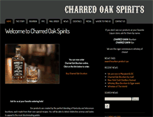 Tablet Screenshot of charredoakspirits.com